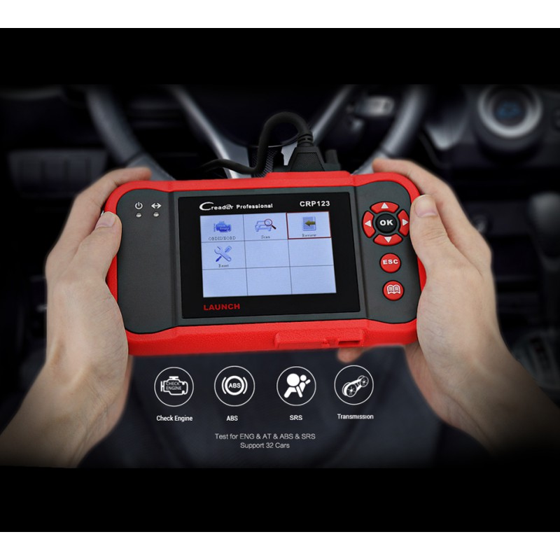 Escáner Launch Creader professional Crp123 Multimarca Inyección