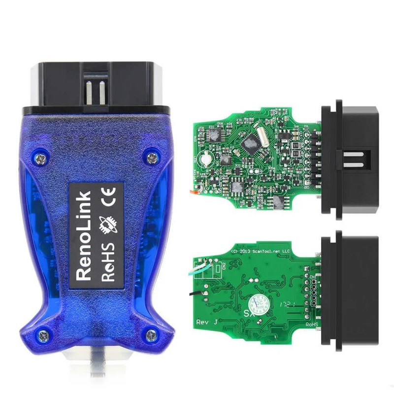 Outil De Diagnostic Auto Renolink 2.10 - Réinitialisation OBDII, Programmation UCH, Facile à Utiliser