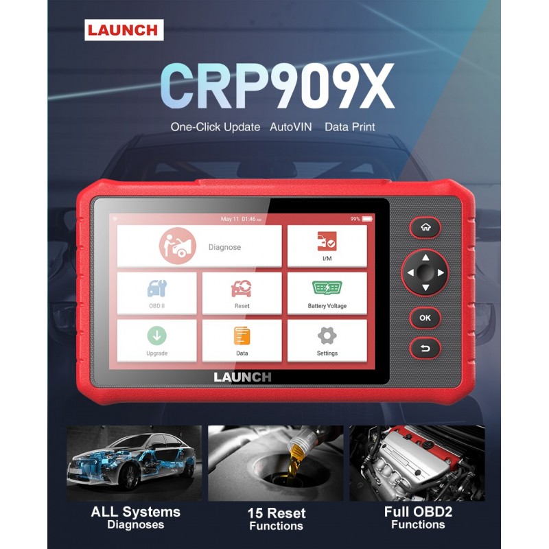 Scanner Automotriz Launch Crp909x Sistemas Completos