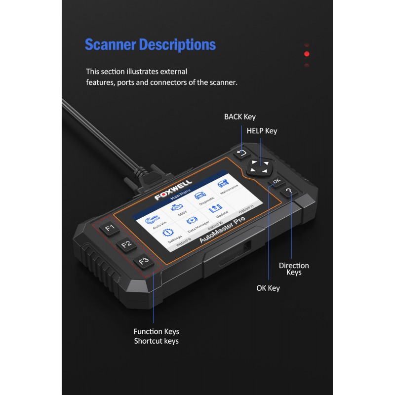 Scanner Automotor Foxwell Nt644 Elite Obd2 Srs Abs Dpf Sas