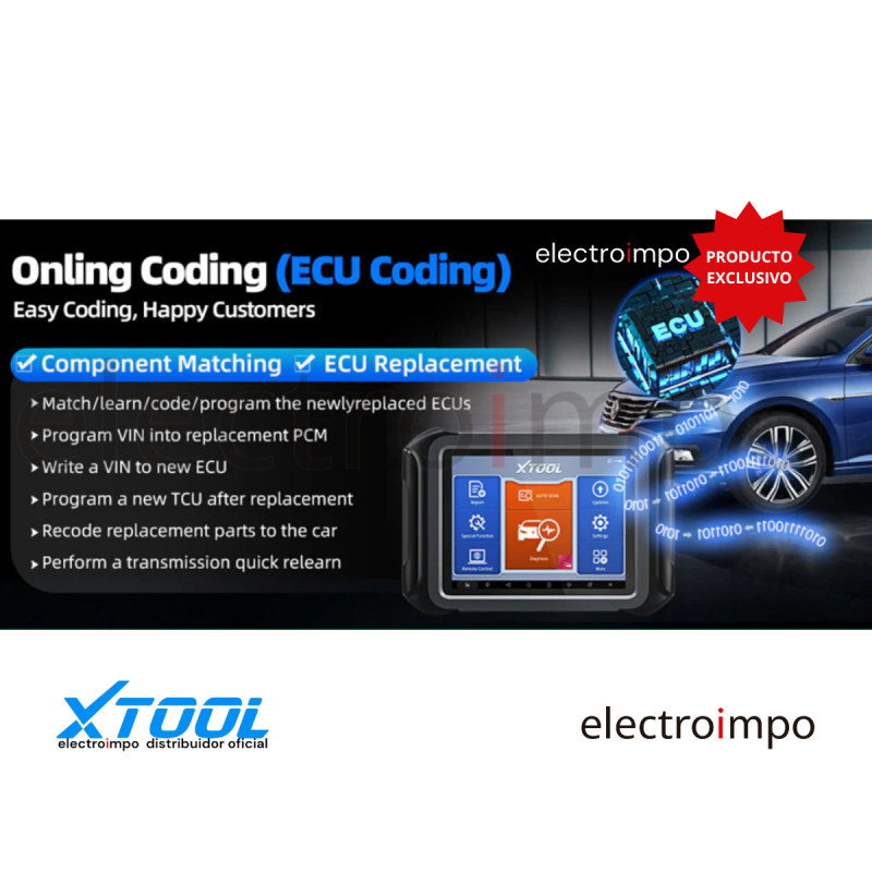 XTOOL D8BT Strumento Diagnostico Automobilistico Wireless - Scatola Nera, Portatile - 2